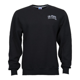 Russell Cal State Fullerton Embroidery Crew - Black